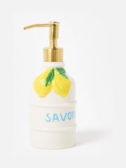 Oliver Bonas Cream Lemon Ceramic Soap Pumps - Image 5 of 5