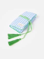 Oliver Bonas Blue Gingham Jewellery Box - Image 2 of 5