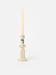 Oliver Bonas White Lyla Ceramic Candlestick Holders - Image 2 of 5