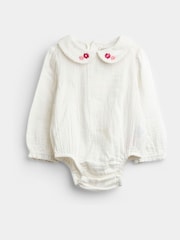 JoJo Maman Bébé Rose Pink Peter Rabbit™ Flopsy Bunny Cord Dress & Bodysuit - Image 4 of 7