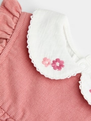 JoJo Maman Bébé Rose Pink Peter Rabbit™ Flopsy Bunny Cord Dress & Bodysuit - Image 6 of 7