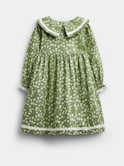 JoJo Maman Bébé Collared Floral Print Dress - Imaginea 1 din 4