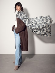 Hedgehog Print Lightweight Scarf - Image 3 of 7