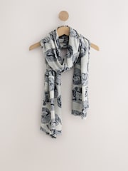 Hedgehog Print Lightweight Scarf - Image 4 of 7