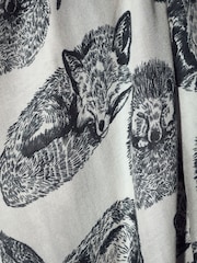 Hedgehog Print Lightweight Scarf - Image 7 of 7