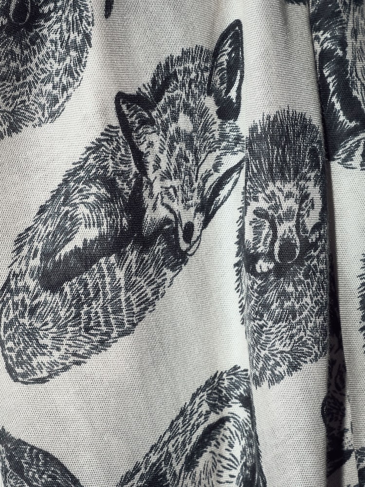 Hedgehog Print Lightweight Scarf - Image 7 of 7 Hedgehog Print Lightweight Scarf - Image 7 of 7