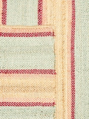 Oliver Bonas Blue Caló Striped Jute Rug - Image 4 of 5