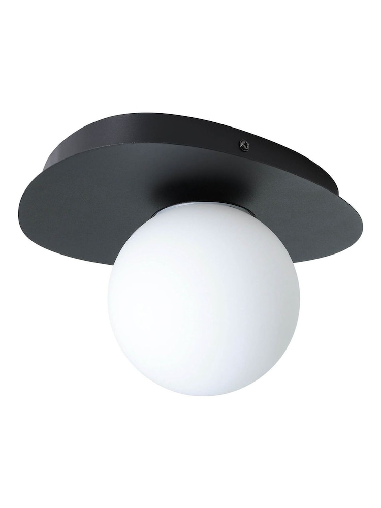 Eglo Black Castrovido Glass Modern Bathroom Wall Light - Image 2 of 5