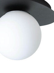 Eglo Black Castrovido Glass Modern Bathroom Wall Light - Image 3 of 5