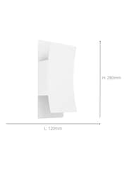 Eglo White Verdolino Steel LED Tricolour Modern Wall Light - Image 4 of 5