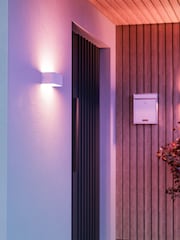 Eglo White Sania-Z Smart Control LED Cube Metal Wall Light - Image 2 of 6