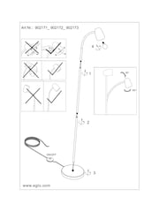 Eglo Sandy Carlo Modern Steel Flexible Floor Lamp - Image 3 of 5