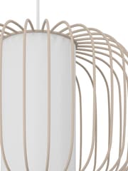 Eglo sandy Terrarosa Wireframe Steel & Fabric Single Pendant - Image 5 of 5