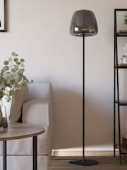 Eglo Black Alfero-Z Smart Control Vaporised Glass Floor Lamp - Image 2 of 6