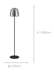 Eglo Black Alfero-Z Smart Control Vaporised Glass Floor Lamp - Image 5 of 6