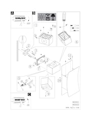 Eglo black Verdolino Steel LED Tricolour Modern Wall Light - Image 5 of 5