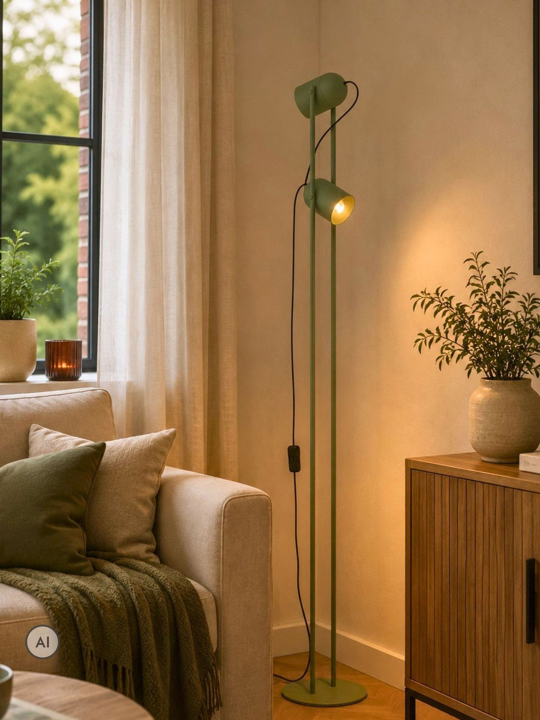 Pagazzi Light/Green Tilston 2- Floor Lamp - Image 2
