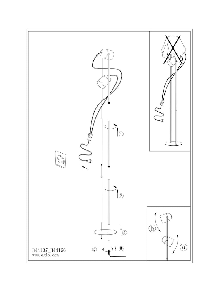Eglo Green Tilston Steel Minimalist Floor Lamp - Image 5 of 5