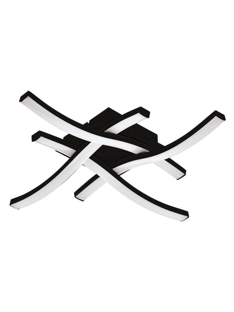 Eglo Black Basic Cabezas-E 4 Flame Wall Ceiling Light, 4000K - Image 5 of 5