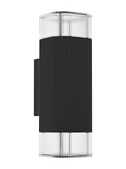 Eglo Black Structure Castelnuovo Metal IP65 GU10 Outdoor Wall Light - Image 2 of 5