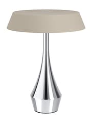 Eglo Chrome Turcio Metal LED Portable Outdoor Table Lamp - Image 1 of 4