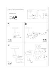 Eglo Chrome Turcio Metal LED Portable Outdoor Table Lamp - Image 4 of 4