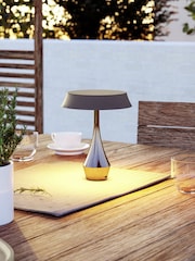 Eglo Dark Bronze Turcio Metal LED Portable Outdoor Table Lamp - Image 1 of 5