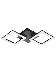 Eglo Black Paranday-Z Smart Control RGB Ceiling Light, 47cm - Image 2 of 5