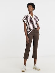 JD Williams Brown 24/7 Slim Cropped Jeans - Image 1 of 4