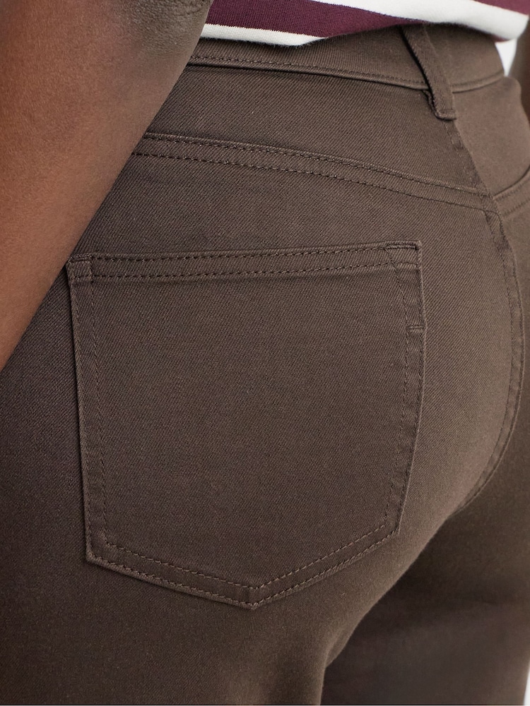 JD Williams Brown 24/7 Slim Cropped Jeans - Image 4 of 4