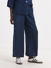JD Williams Blue Lightweight Denim Balloon Leg Jogger Jeans - Image 3 of 4