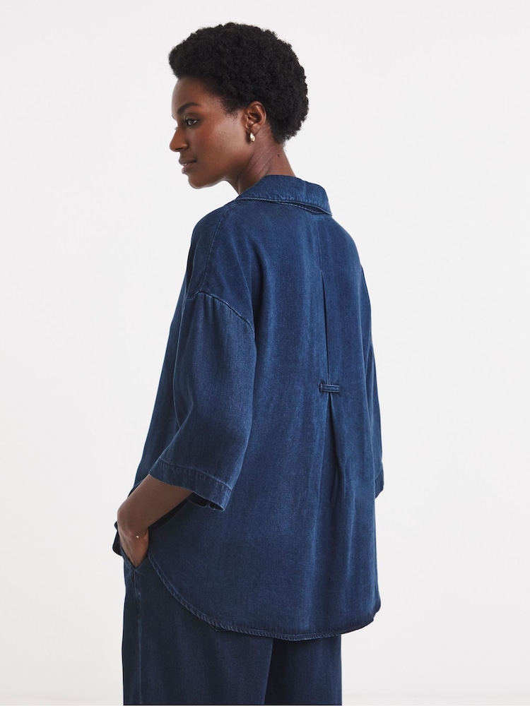 JD Williams Lightweight Denim Shirt Top - Imagen 2 de 4