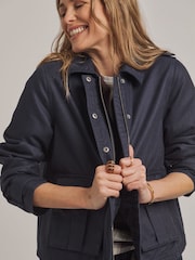 JD Williams Blue Anthology Utility Trucker Jacket - Image 4 of 5