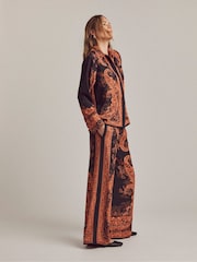 JD Williams Anthology Placement Print Wide Leg Trousers - Larawan 1 ng 4