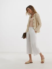 JD Williams Linen Mix Wide Leg Culotte - תמונה 1 מתוך 4