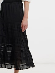 JD Williams Black Prairie Maxi Skirt - Image 4 of 4