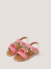 Monsoon Pink Cherry Beaded Sandals - Image 1 of 3