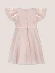 Monsoon Pink Baby Oelene Embroidered Party Dress - Image 2 of 3