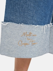 Smith & Soul Blue Straight Leg Crop Jeans with Turn Ups - Image 4 of 4