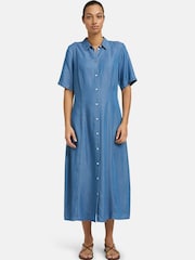 Smith & Soul Blue Lyocell Shirt Dress - Image 1 of 5