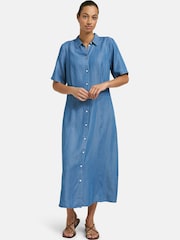Smith & Soul Blue Lyocell Shirt Dress - Image 3 of 5