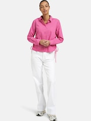 Smith & Soul Pink Striped Cotton Blend Shirt with Drawstrings - Image 5 of 6