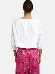 Smith & Soul White Stretch Cotton Raglan Sleeve Blouse - Image 2 of 6