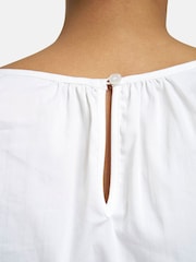 Smith & Soul White Stretch Cotton Raglan Sleeve Blouse - Image 4 of 6