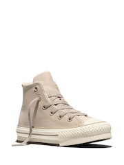 Udobne kožne tenisice Converse Chuck Taylor EVA Lift Platform - Slika 6 od 7