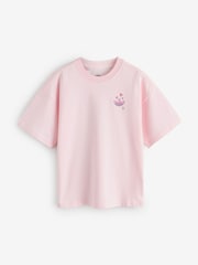 adidas Originals Pink Makeup Graphic T-Shirt - Image 2 of 2