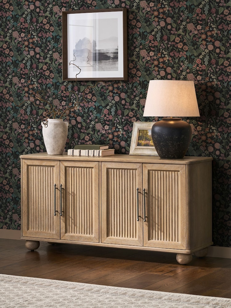 ورق جدران بطول 10م بطبعة ورود ونباتات - صورة 1 من 5