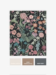 ورق جدران بطول 10م بطبعة ورود ونباتات - صورة 4 من 5