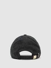 Anthrazit - Reiss Sienna Wool-Silk Blend Baseball Cap - Bild 4 von 5
