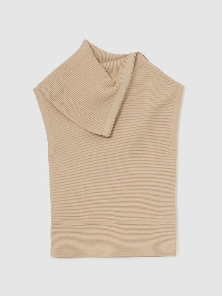 Reiss Stone Neutral Laura Vest - Image 2 of 6